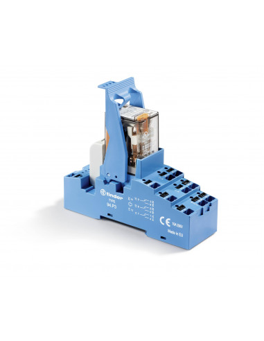 INTERFACE MODULAIRE 3RT 10A 230VAC ETRIER PLASTIQUE MONTAGE RAIL 35MM BORNES PUSH IN FINDER 403489