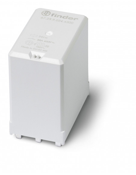 RELAIS DE PUISSANCE CIRCUIT IMPRIME 3NO 50A SOUS 400VAC 12VDC INTERVALLE ? 3MM FINDER 372310