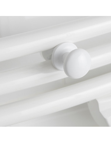 Patere Bouton Blanc pour seche-serviettes tubes ronds DORIS TIMELIS 2012 ATLANTIC 850200
