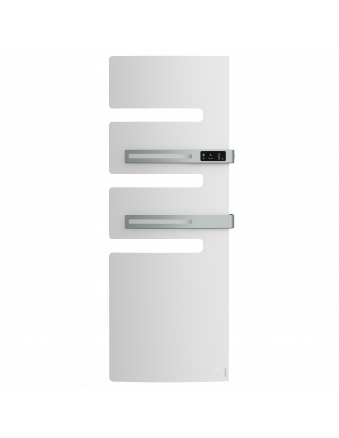 Radiateur sèche-serviettes connecté Serenis Premium mât gauche 1750W Blanc Carat ATLANTIC 850435
