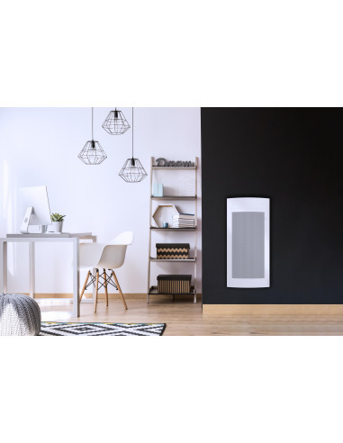 Rayonnant intelligent et connecté Tatou vertical 1500W blanc ATLANTIC 666425