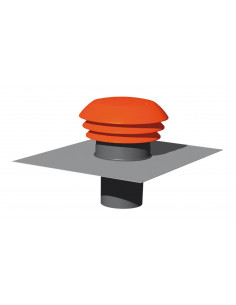 entrée/sortie d'air toiture rouge Ø125mm THERMOR 296069