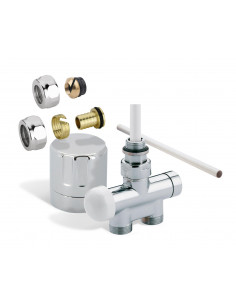 Kit raccordement monotube avec entraxe 50mm chrome manuel THERMOR 498046