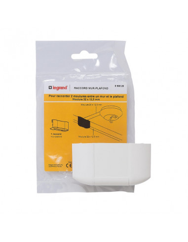 Dérivation à plat mur et plafond pour moulure DLPlus 32x20mm ou 40x20mm blanc LEGRAND 030216