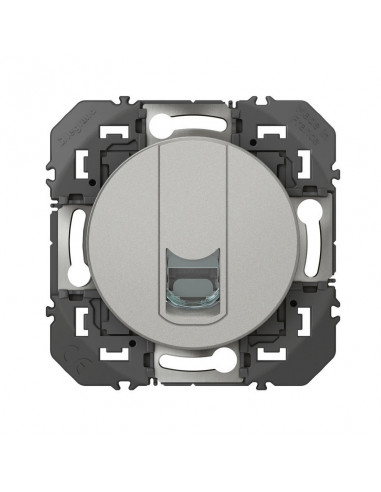 Prise RJ45 catégorie 6A STP Dooxie finition alu LEGRAND 600474