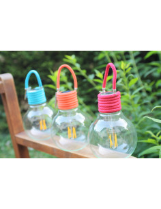 Ampoule LED solaire Color Swing Framboise WATT & HOME 401247 2