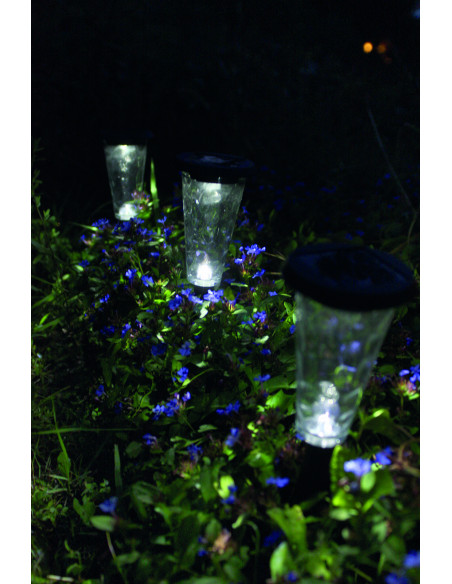 Lot de 3 balises solaires Groom WATT & HOME 401271