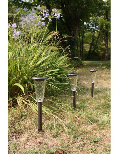 Lot de 3 balises solaires Groom WATT & HOME 401271