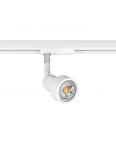 ZAO 029 Spot Rail 1 all. 029 GU10 blanc a/lpe LED 4W 3000K 400lm incl ARIC 0222