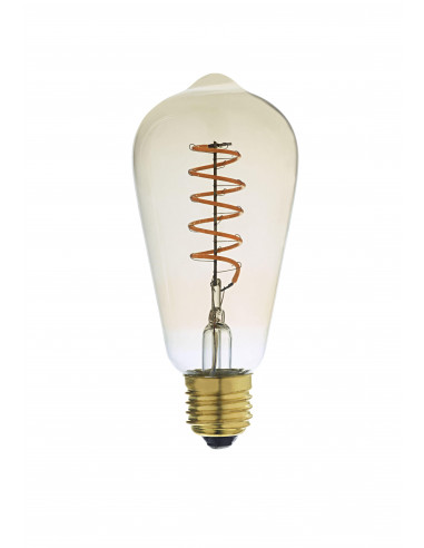 Lampe déco standard E27 LED 4W 2200K 150lm, Cl.énerg.A, 25000H, dimmable, ambrée ARIC 20020