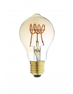 Lampe déco poire E27 LED 3,5W 2200K 130lm, Cl.énerg.A, 25000H, dimmable, ambrée ARIC 20022