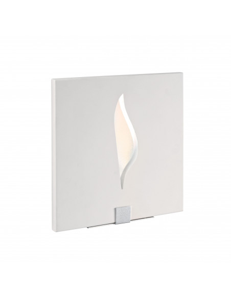FLAMME Applique Mur plâtre, carré, blanc, LED intég. 3X1,2W 3000K 220lm ARIC 3025