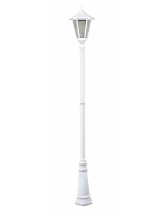 MONACO Lant.+Mat IP43 IK02, blanc, E27 100W max., lampe non incl., haut.2,49m ARIC 3066