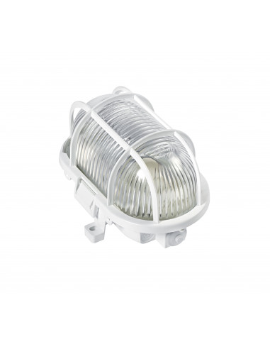 ECO Hublot Ext. IP44 IK02, ovale, blanc, E27 60W max., lpe non incl. ARIC 3632