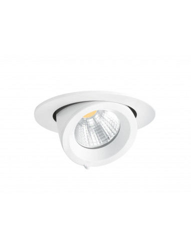 RANDY 1 Downlight rond, orientable, blanc, 50°, LED intég 13W 4000K 1300lm ARIC 50123