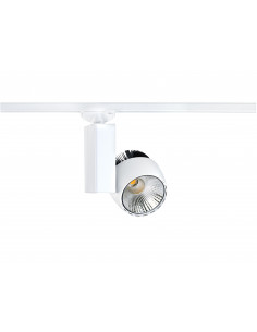IKAR 029 Proj. Rail 1 all.029, blanc, angle 36°, LED intég. 40W 4000K 4000lm ARIC 50177 2