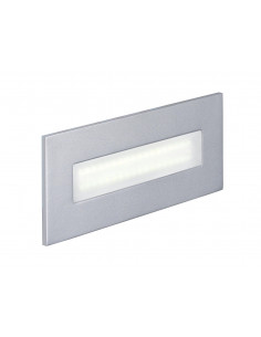 BALIZ 3 Encastré Mur rectangulaire fixe gris LED intégrée 3,8W 4000K 120lm ARIC 50268 2