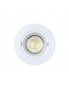 ELODY Encastré Plafond blanc basculant LED intégrée 10 Watts 4000K 1000lm ARIC 50404