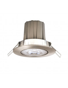 Spot K8 Encastré basculant 20° nickel Led intégrée 8 Watts 3000K 680lm UGR 22 dimmable ARIC 50536 2