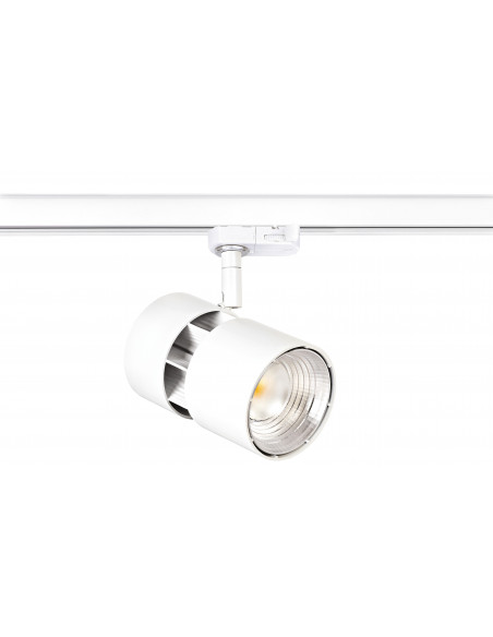 NINETY Proj. Rail 3 all.023, blanc, angle 70°, LED intég. 30W 4000K 3000lm ARIC 50589