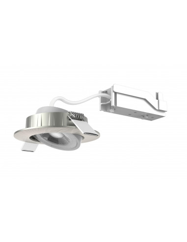 Spot MI6 Encastré LED intégrée 5 Watts 4000K 520lm alu nickel UGR22 connexion sans outil ARIC 50622