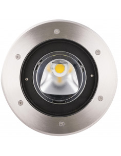 TECNISOL 200 ASY Enc.Sol Ext. IP67 IK10, rond, inox, LED 20W 4000K 1940lm ARIC 50649