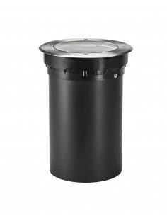 TECNISOL 200 ASY Enc.Sol Ext. IP67 IK10, rond, inox, LED 20W 4000K 1940lm ARIC 50649 2
