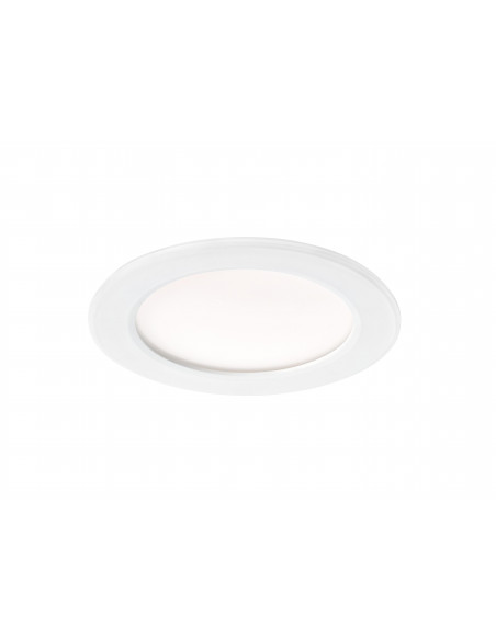FLAT-ISO Spot Downlight IP20/65 recouvrable fixe blanc Led 13 Watts 1350lm 3000/4000K(CCT) ARIC 50701