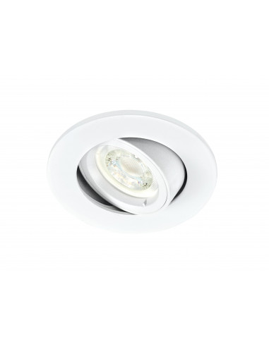Spot Encastré DLT-ISO 90 GU10 basculant blanc recouvrable RE2020 ARIC 50735