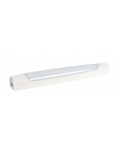 MAUD ASY -Réglette IP20/21 IK07 H.Vol. a/PC+inter LED intég. 8W 4000K 800lm,blc ARIC 53026 2