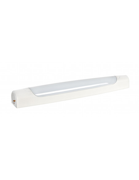 MAUD ASY -Réglette IP20/21 IK07 H.Vol. a/PC+inter LED intég. 8W 4000K 800lm,blc ARIC 53026