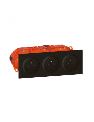 KIT 3X2P+T ENCASTRE NOIR DOOXIE LEGRAND 300406