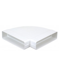 Ch 55 X 220 Coude Horizontal 90° Rectangulaire Plastique Rigide Section 55X220 ATLANTIC 460010 2