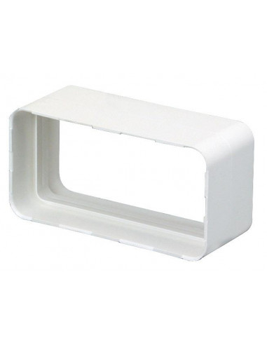 Rd 55 X 110 J Raccord Droit Rectangulaire Plastique Rigide Avec Joint 55 X 110 ATLANTIC 460050