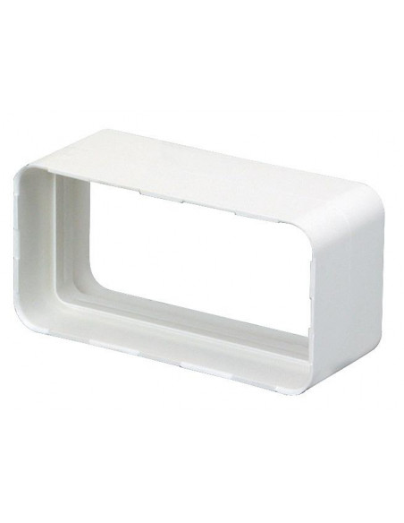 Rd 55 X 110 J Raccord Droit Rectangulaire Plastique Rigide Avec Joint 55 X 110 ATLANTIC 460050