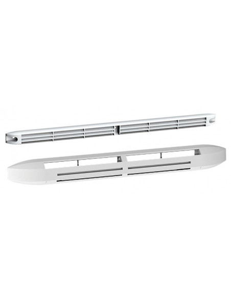 Entree D'Air Hygro Compacte 5/45 avec Grille Façade Attenuation 34Db Gris ATLANTIC 526608