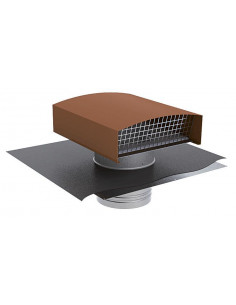 Ct 125 Tuile Chapeau De Toiture Rouge Pour Sorties Conduits Diametre 125 ATLANTIC 533160 2