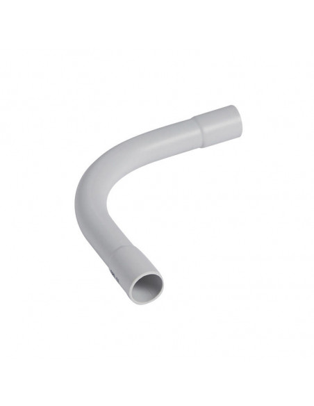 Cintre grand rayon 90° IP44 D.25mm et rayon 90mm gris RAL7035 LEGRAND 06043