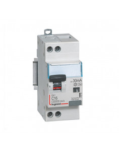 Disjoncteur différentiel DX³4500 U+N 230V 16A type AC 30mA courbe C 2 modules LEGRAND 410705 2