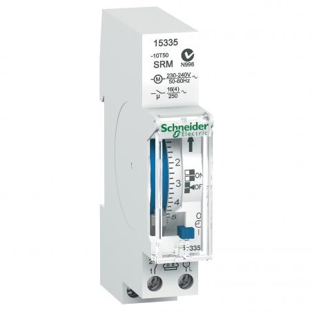 Acti9 IH inter. horaire électroméca. 24H 1 canal sans réserve de marche SCHNEIDER 15335
