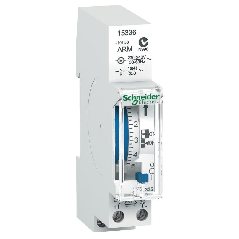 Acti9 IH inter. horaire électroméca. 24H 1 canal réserve de marche 100h SCHNEIDER 15336