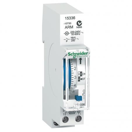 Acti9 IH inter. horaire électroméca. 24H 1 canal réserve de marche 100h SCHNEIDER 15336