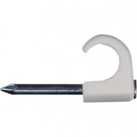 Mureva Fix Clip à clou pour câble diam. 7-10mm clou diam. 2-L25mm blanc RAL9010 SCHNEIDER 2032011