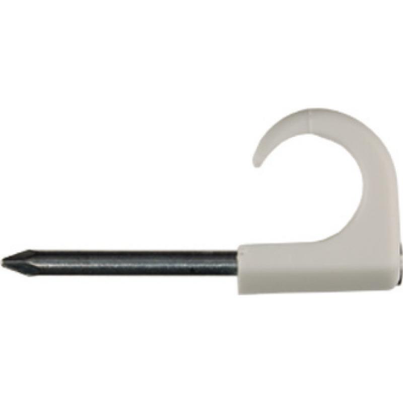 Mureva Fix Clip à clou pour câble diam. 8-12mm clou diam. 2-L30mm blanc RAL9010 SCHNEIDER 2041200
