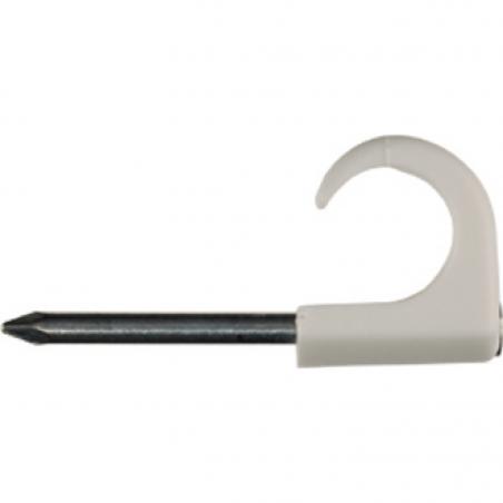 Mureva Fix Clip à clou pour câble diam. 8-12mm clou diam. 2-L30mm blanc RAL9010 SCHNEIDER 2041200