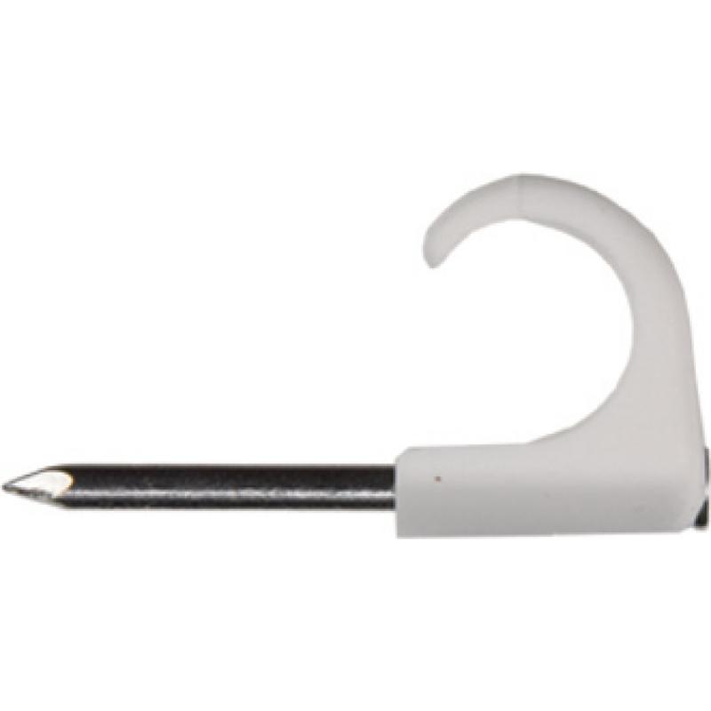 Mureva Fix Clip à clou pour câble diam. 10-14mm clou diam. 2-L30mm blanc RAL9010 SCHNEIDER 2042018