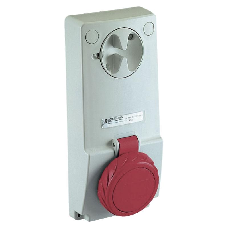 PratiKa prise verrouillable 32 A 3P+N+T 380-415 V CA IP65 sur panneau SCHNEIDER 82097
