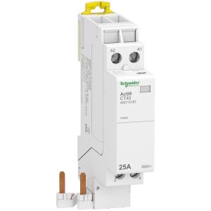 Acti9 iDT40 CT contacteur raccordement rapide 25A 2P contact 2F 230V SCHNEIDER A9C15187 2