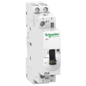 Contacteur à commande manuelle Acti9 iCT 25A 2NO 24VCA 50Hz SCHNEIDER A9C21132 2