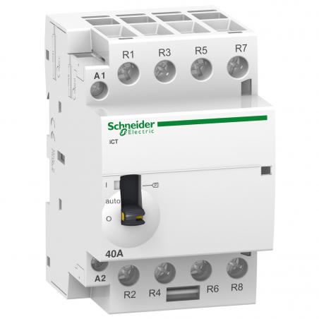 Acti9 iCT contacteur à commande manuelle 63A 4NO 220...240VCA 50Hz SCHNEIDER A9C21864